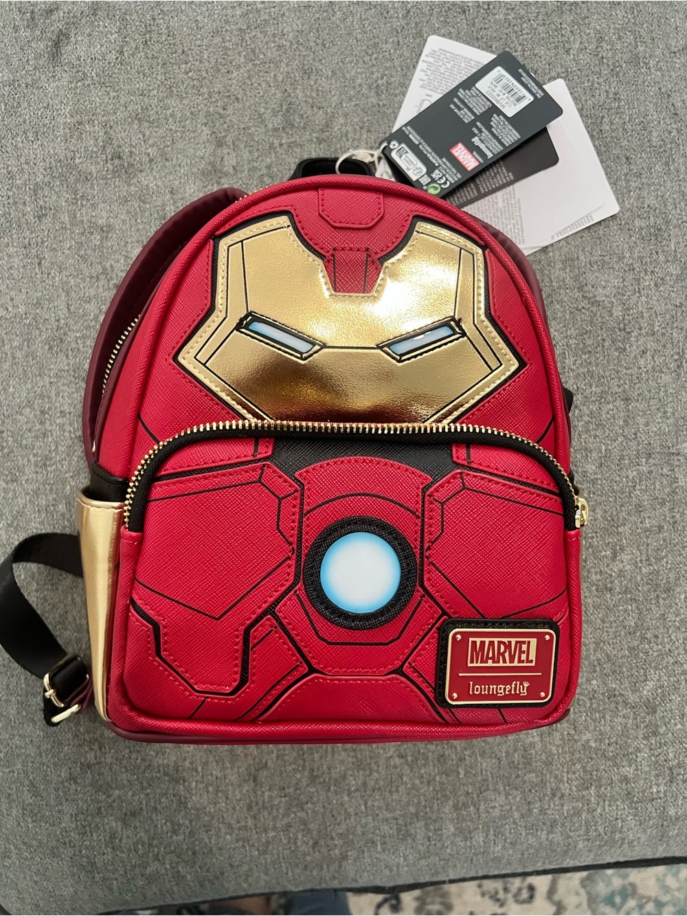 Loungefly Iron Man Red and Gold Mini Backpack